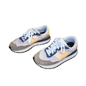 New Balance 237 Women Size 7 Blue Taupe Blue Peach Running Shoe Sneaker WS237WN1
